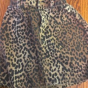 GAP Denim Leopard Print Waistband